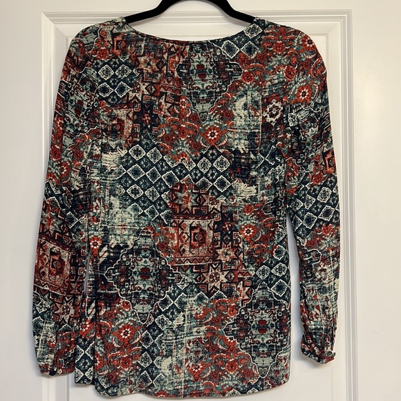 Crosby 3/4 Sleeve Patterned Top - Picture 2 of 5